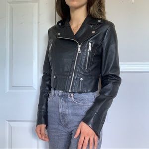 Urban Outfitters Cropped Leather Jacket